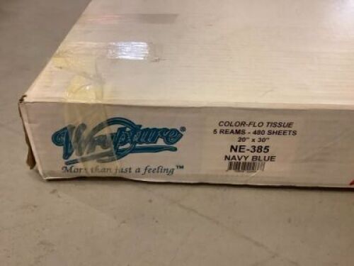 Color-Flo Tissue Paper, 5 Reams - 480 Sheets, 20"x30" Navy Blue, Appears New