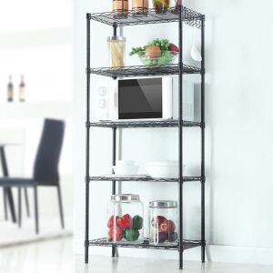 5 Tier Metal Storage Rack Unit Kitchen, Capacity for 550 lbs