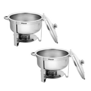 Stainless Steel 8 Quart Chafing Dish Buffet Food Warmer, 2 Pack