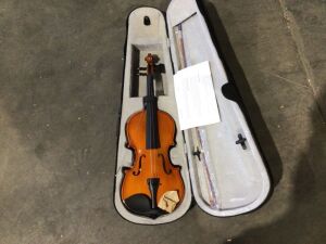 wuddi Acoustic Violin Fiddle 4/4 Full Size with Bow Case 