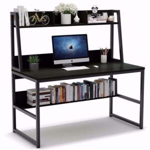 Tribesigns 47" Computer Desk with Hutch and Bookshelf