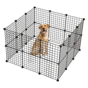 Foldable Metal Exercise Pet Playpen for Small Pets