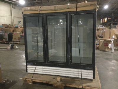 Central Exclusive 69K-119 Swing Glass Door Freezer, 3 Doors - Untested, Used