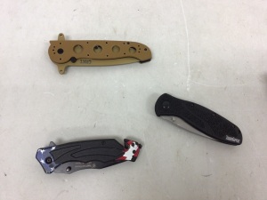 Lot of (3) Folding Knives, E-Commerce Return