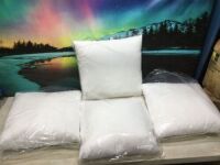 Lot of (4) White Throw Pillow Inserts&nbsp;