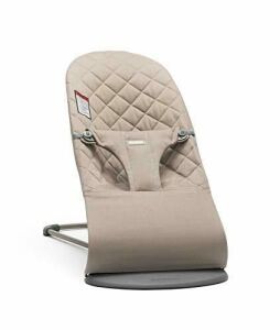 BabyBjörn Bouncer Bliss, Sand Gray, Cotton 