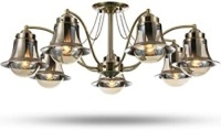 SOLFART 7 Shade Chandelier w/ Pemdant Chain Cord/Light. Appears New.&nbsp;