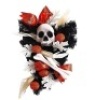 FLASH WORLD Decorative Skeleton 21x13.5'' Halloween Door Decor w/ Pumpkins & Skull/Bones. Appears New&nbsp;