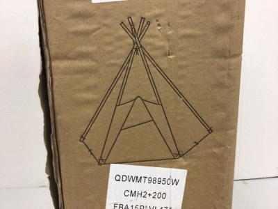 White Canvas Kids Teepee, Appears New