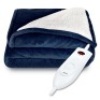 Electric Heated Reversible Sherpa Blanket w/ 3 Heat Settings, Auto Shut Off. Appears New