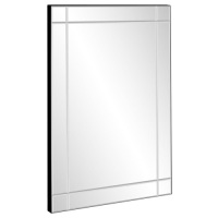 Modern Decorative Rectangular Frameless Wall Mirror - 36x24in&nbsp;