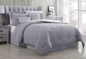 Modern Threads 5-Piece Seersucker Comforter Set, Queen 