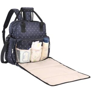 SAWNZC Diaper Bag Backpack with Changing Pad