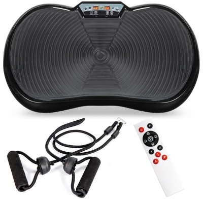 Vibration Plate Exercise Machine Full Body Fitness Platform w/ Bands. Appears New 