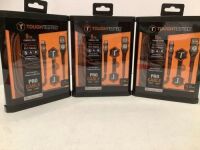 Lot of (3) ToughTested 8 Ft, Charge and Sync Cable, Appears New