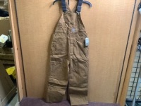 CarHartt Brown Bibs, Boys 14, Appears New