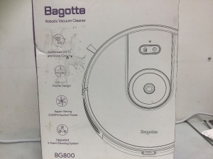 Bagotte Robotic Vacuum Cleaner, Untested, E-Commerce Return