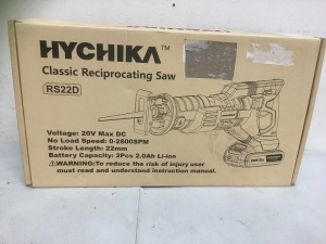 Hychika Reciprocating Saw, Untested, E-Commerce Return