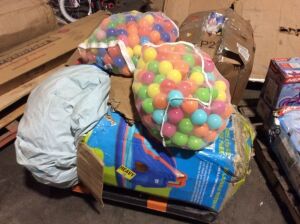 Lot of E-Commerce Return Inflatables & Ball Pit Balls 