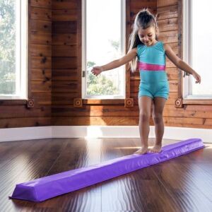 9ft Full Size Folding Floor Balance Beam for Gymnastics and Tumbling