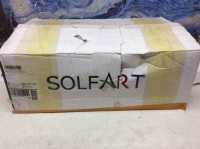 SOLFART (5) Shade Chandelier/Chair Cord Pendant Hanging Light. Brass Finish w/ Glass Shades. Appears New