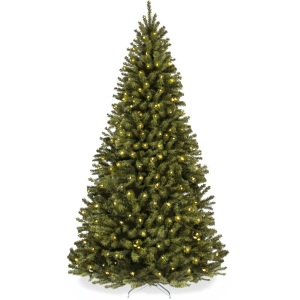 Pre-Lit Artificial Spruce Christmas Tree w/ Incandescent Lights - 7.5ft