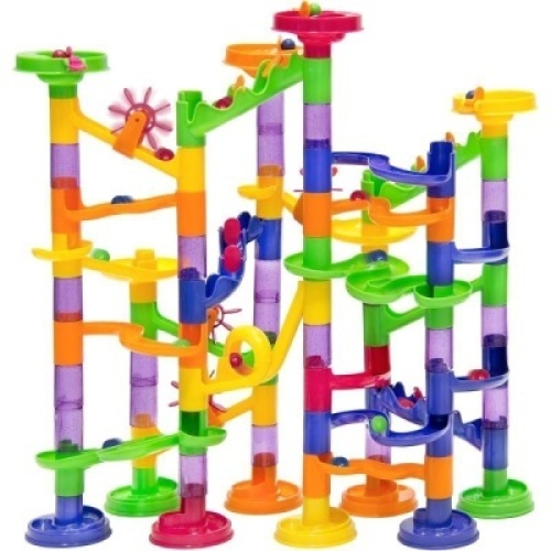 105-Piece Kids STEM Marble Run Coaster Track Toy Set. Appears New&nbsp;