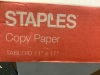 Staples 11x17 Copy Paper, 2500 Sheets, Appears new