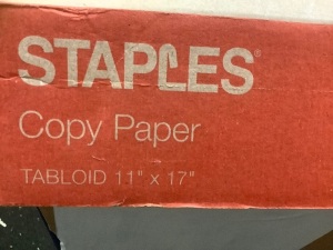 Staples 11x17 Copy Paper, 2500 Sheets, Appears new