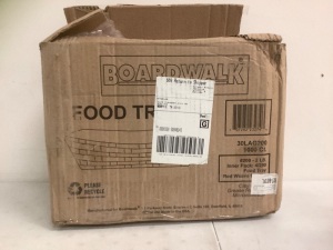 Paper Food Trays, 1000ct Box, Appears New