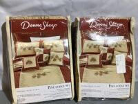 Lot of (2) Donna Sharp Sham, Pine Lodge 801, Appears New