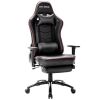 STARSPACE Massage Gaming Chair with Footrest, High-Back Swivel Metal Base Adjustable Height Tilt Angle Arms Ergonomic Racing Style Computer Office Desk Chair