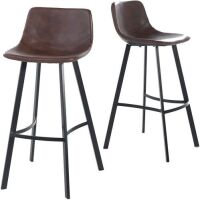 Christopher Knight Home Dax Snake Skin Brown Barstools, Set of 2&nbsp;