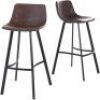Christopher Knight Home Dax Snake Skin Brown Barstools, Set of 2&nbsp;