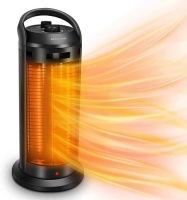 2-In-1 Space Radiant Heater - 120&deg; Oscillation Infrared Heater for Indoor (Home/Garage), 1500W Electric Heater w/&nbsp;4 Heating Modes. Tested/Works. Minor Cosmetic Damage.&nbsp;