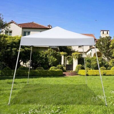 8' x 8' Pop Up Canopy Tent Instant Practical Waterproof Folding Tent with Carry Bag