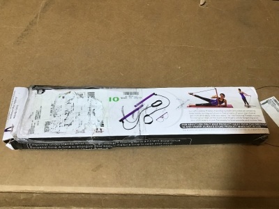 Portable Pilates Studio. Muscle Toning Bar w/ Resistance Band, for Total Body Workout. Appears New. 