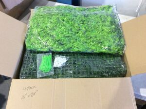 4 Pack Artificial Greenery Panels, 16" x 24" 