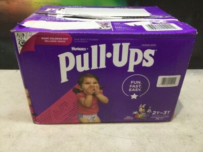 Huggies Pull Ups with Giant Coloring Mat, Size 2T-3T, 74 ct 