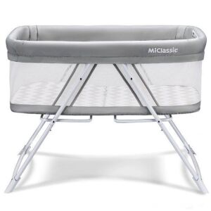MiClassic All Mesh 2-in-1 Stationary & Rocking Bassinet 