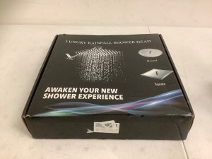 Luxury Rainfall Shower Head, Appears New