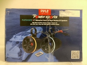 Pyle 4" Waterproof Bluetooth Speakers, E-Comm Return