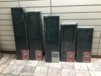 Lot of (24)&nbsp;Vantage Classic Series Blinds. Midnight Green. Various SIzes & Applications. Appear in New/Good Condition.&nbsp;