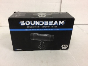 Soundbeam Grill Light w/ Bluetooth Speaker, Powers Up, E-Commerce Return