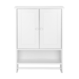 Wall Mount Bathroom Cabinet with 2 Doors & Shelf  