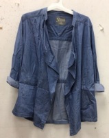 Natural Reflections Womens Denim Shirt, L, Appears New