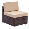 Brown Rattan Patio Chair 