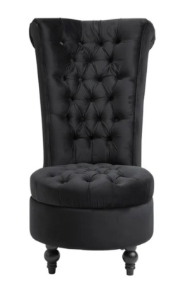 High Back Velvet Chair, E-Commerce Return