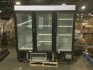 Maxx Cold MXM3-72FBHC 81&quot; Triple Glass Door Merchandiser Freezer, Free Standing, 72 Cu. Ft - Black