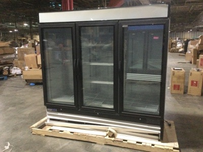 Central Exclusive 69K-119 Swing Glass Door Freezer, 3 Doors